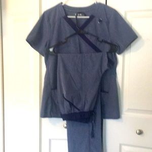 Navy Blue scrub set
